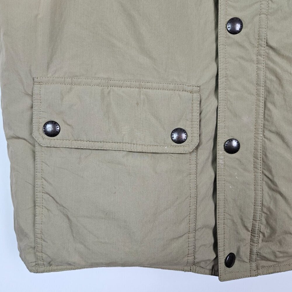 POLO Ralph Lauren Reversible Down Vest Hunter Green/Tan L - Picture 10 of 11
